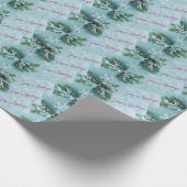 Papier Cadeau Snowflakes patterned gift wrap (Coin)