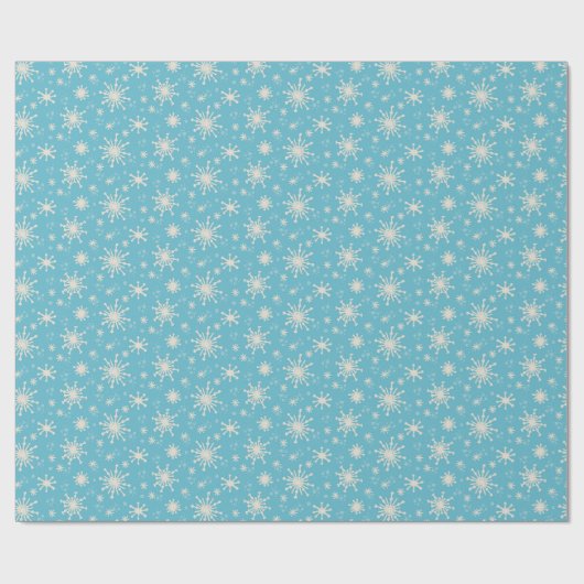 Papier Cadeau Snowflakes Whimsical Fun Jote Noël Nostalgale (Plat)