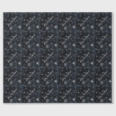 Papier Cadeau Snowflakes Winter Solstice Personnalisable (Plat)