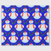 Papier Cadeau Snowman (Plat)