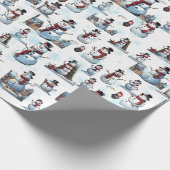 Papier Cadeau Snowman (Coin)