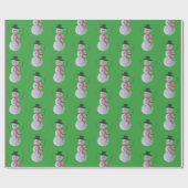 Papier Cadeau Snowman (Plat)