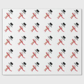 Papier Cadeau Snowman (Plat)