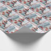 Papier Cadeau Snowman Avec Chaussure Rouge (Coin)