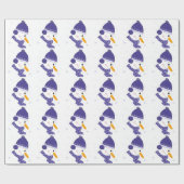 Papier Cadeau Snowman avec Flèches de neige (Plat)