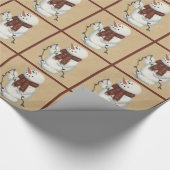 Papier Cadeau Snowman Avec Papier D'Enveloppement Lumière (Coin)