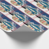 Papier Cadeau snowman de baseball (Coin)