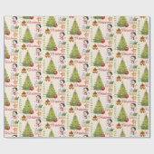 Papier Cadeau Snowman du festival de Noël (Plat)