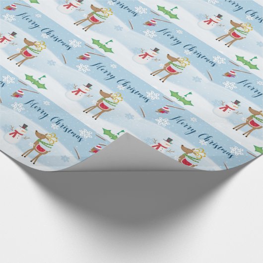 Papier Cadeau Snowman et Reindeer (Coin)
