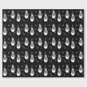 Papier Cadeau Snowman Et Stars (Plat)
