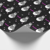 Papier Cadeau Snowman Et Stars (Coin)