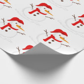 Papier Cadeau Snowman hiver noël Papier d'enveloppement (Coin)