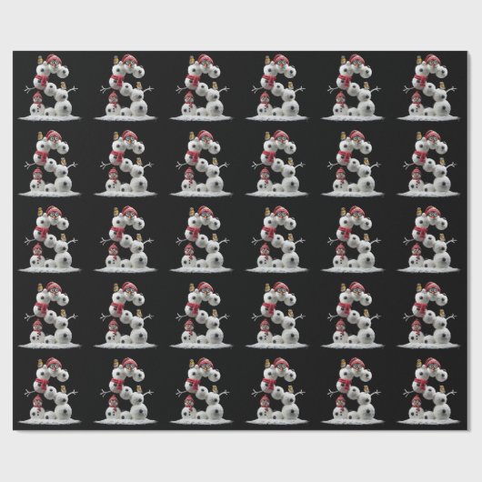 Papier Cadeau Snowman-minion en forme de S (Plat)