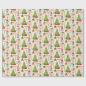 Papier Cadeau Snowman répéter le nom mignon Noël garçon's (Plat)