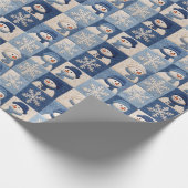 Papier Cadeau Snowmen and Snowflakes Quilt Pattern (Coin)