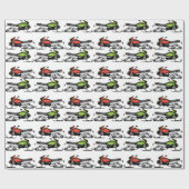 Papier Cadeau Snowmobile (Plat)