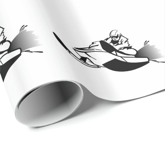 Papier Cadeau Snowmobile (Coin rond)