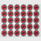 PAPIER CADEAU SNOWMOBILING DANS LE WISCONSIN (Plat)