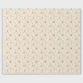 Papier Cadeau Snowy Alpine Skiers on Holiday - Retro (Plat)