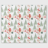 Papier Cadeau Snowy Christmas Wrap (Plat)