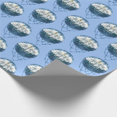 Papier Cadeau Snowy Mountain Pine Tree Nature Adventure Extérieu (Coin)