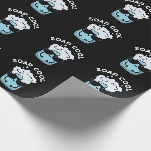 Papier Cadeau Soap Cool Funny Soap Pun de savon Dark BG (Coin)