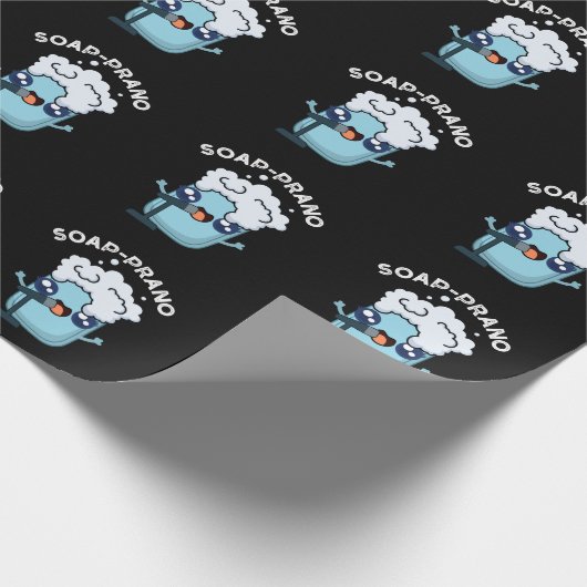 Papier Cadeau Soap-prano Funny Soprano Soprano Soap Pun Dark BG (Coin)