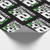 Papier Cadeau Soccer Anniversaire - Garçon de 2 ans - 2e Anniver (Coin)