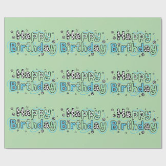 Papier Cadeau  Soccer Birthday Wrapping Paper Boy