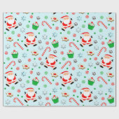 Papier Cadeau Soccer Noël cadeau de vacances (Plat)