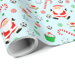 Papier Cadeau Soccer Noël cadeau de vacances
