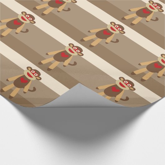 Papier Cadeau Sock Monkeys (Coin)