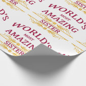 Papier Cadeau Soeur extraordinaire (Coin)