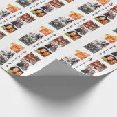 Papier Cadeau Soeurs modernes personnalisées 6 Collage photo (Coin)