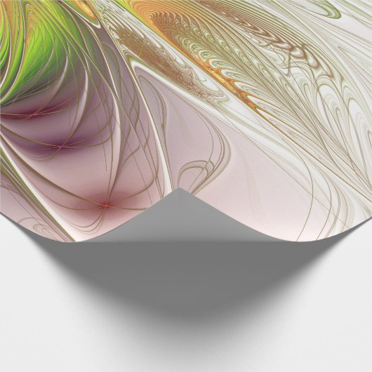 Papier Cadeau Soft and tenderness fractal fantasy flower (Coin)