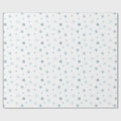 Papier Cadeau  Soft Blue Winter Christmas Watercolor Design  (Plat)