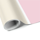 Papier Cadeau Soft Color Vertical Stripe Pattern Design (Coin rond)