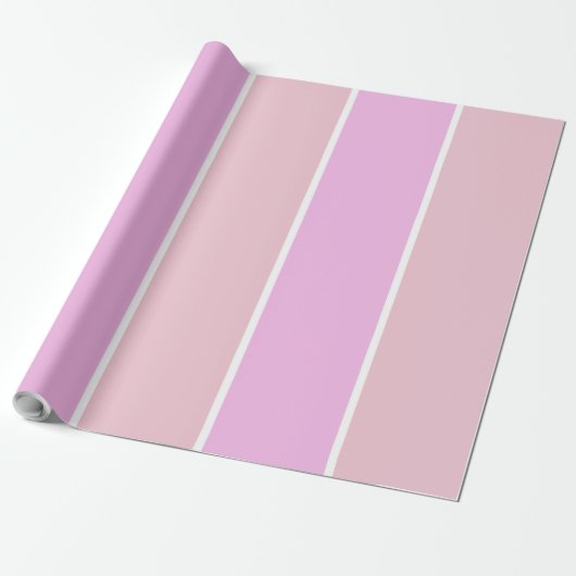 Papier Cadeau Soft Color Vertical Stripe Pattern Design (Déroulé)