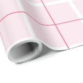 Papier Cadeau Soft Color Vertical Stripe Pattern Point Design (Coin rond)