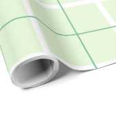 Papier Cadeau Soft Color Vertical Stripe Pattern Point Design (Coin rond)