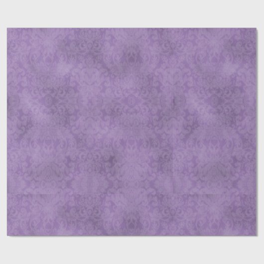 Papier Cadeau Soft Lilac Damask Art gothique Imprimer (Plat)