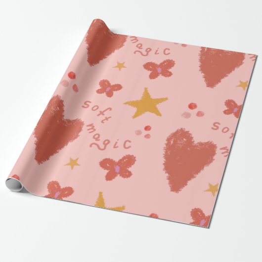 Papier Cadeau Soft Magic Pastel (Déroulé)