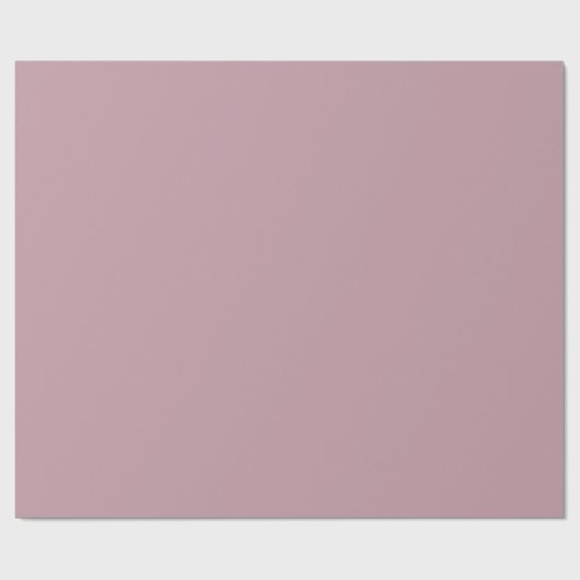 Papier Cadeau Soft Mauve Rose Solid (Plat)