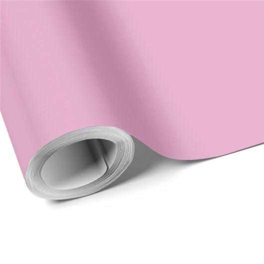 Papier Cadeau Soft Minimalist Solide Amaranth Rose (Coin rond)