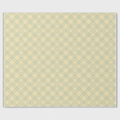 Papier Cadeau Soft Pastel Jaune et Sage Vert Géométrique (Plat)