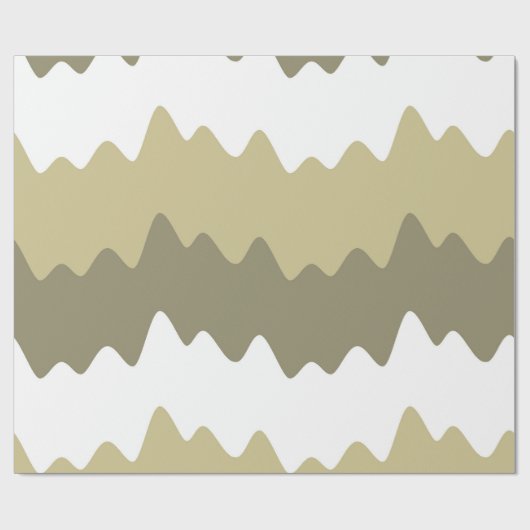 Papier Cadeau Soft Pastel Wavy Stripes (Plat)