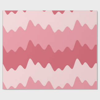 Papier Cadeau Soft Pastel Wavy Stripes Wrapping Paper