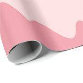 Papier Cadeau Soft Pastel Wavy Stripes Wrapping Paper (Coin rond)