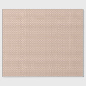 Papier Cadeau Soft Pink Golden Hearts Fête des mères (Plat)