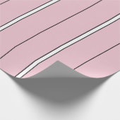 Papier Cadeau Soft Pink Vertical Stripe Pattern Minimal (Coin)
